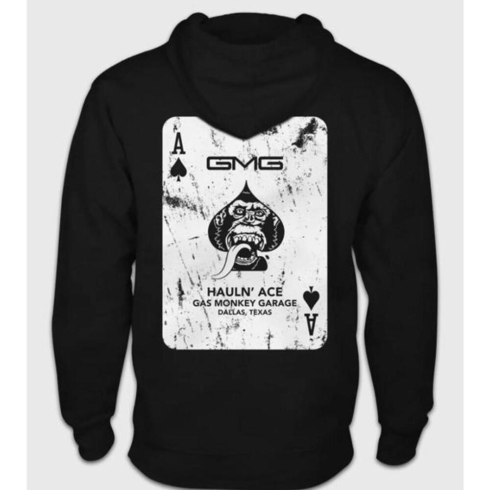NWOT Gas Monkey Garage GMG Dallas Texas Black Hoodie Sweatshirt Size Large